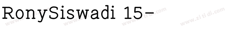 RonySiswadi 15字体转换